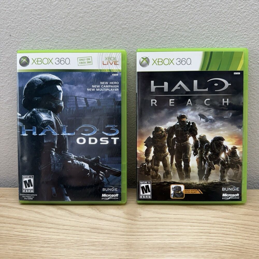 Halo 3 & Halo Reach Xbox 360 Game Lot Of 2 Games Bundle Complete Tested Working